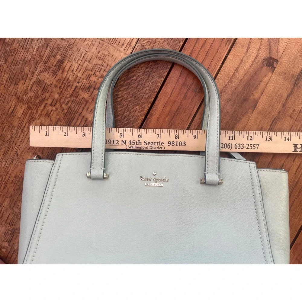 Kate Spade Patterson Drive Geraldine satchel Misty Mint leather purse New York